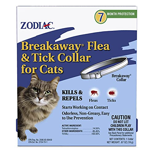 Zodiac Breakaway Flea And Tick Collar For Cats 13"