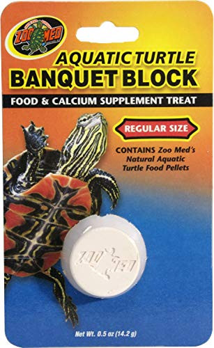 Zoo Med 4 Pack Of Aquatic Turtle Banquet Block Supplement Treats Size Regular