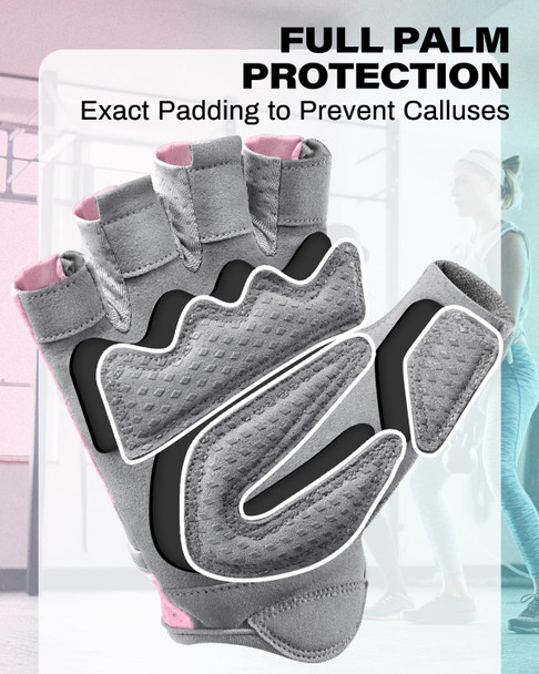 VINSGUIR Workout Gloves for Women and Men Breathable Weight Lifting Gloves for Gym Exercise, Fitness Training and Cycling with Excellent Grip and Cushion Pads