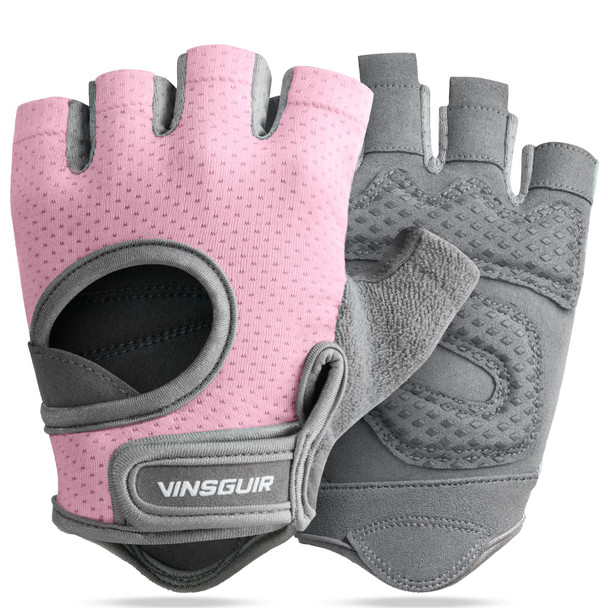 VINSGUIR Workout Gloves for Women and Men Breathable Weight Lifting Gloves for Gym Exercise, Fitness Training and Cycling with Excellent Grip and Cushion Pads