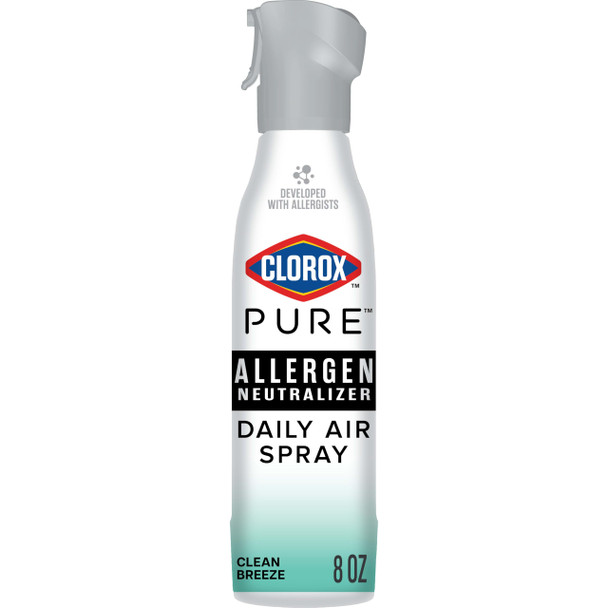Clorox PURE Allergen Neutralizer Daily Air Spray, Clean Breeze, 8 Ounces