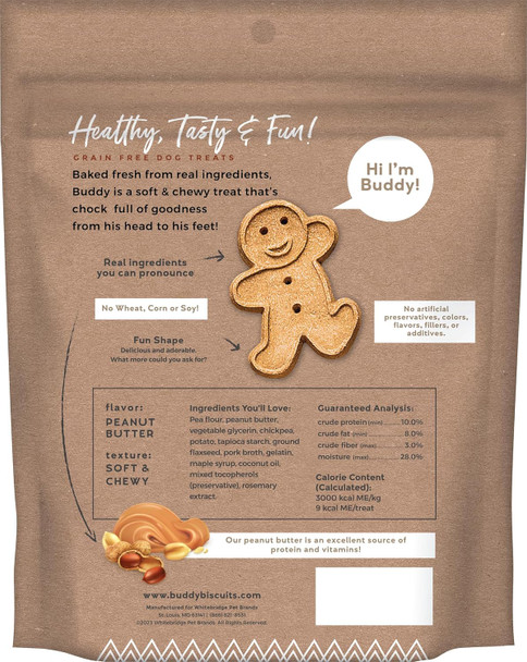 Buddy Biscuit Softies 5 oz Pouch, Soft & Chewy, Natural Roasted Chicken Flavor Dog Treats, Oven Baked in the USA Buddy Biscuit Softies 5 oz Pouch, Soft & Chewy, Natural Roasted Chicken Flavor Dog Treats, Oven Baked in the USA