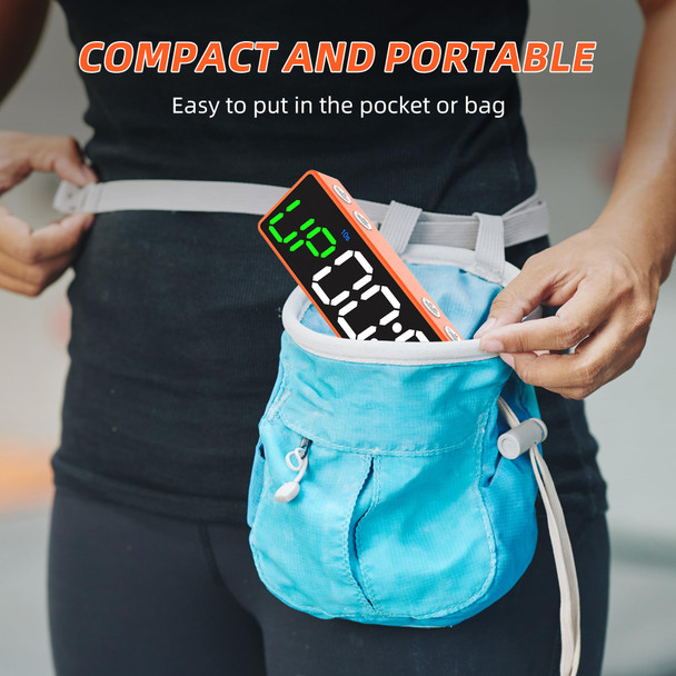 BXF Mini Portable Gym Timer Clock  Large LED Digital Display Screen Powerful Magnet  Powerful Battery Count up Down Stopwatch, Exercise Interval Timer Eight Fitness Modes Suitable for Home and Gym