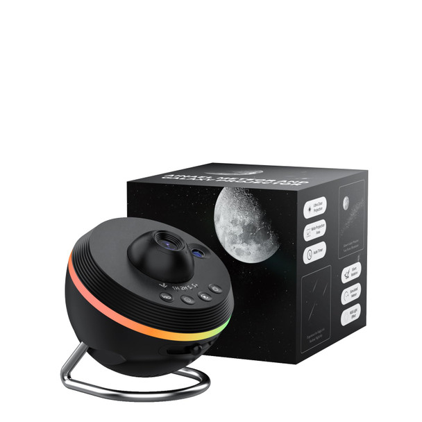 Ainael Galaxy Projector, Star Projector Home Planetarium with 1 Glass Projection Disc, 180° Rotatable Starry Sky Night Light with Meteor Effects & Light Strip for Bedroom, Kids & Adults Gift