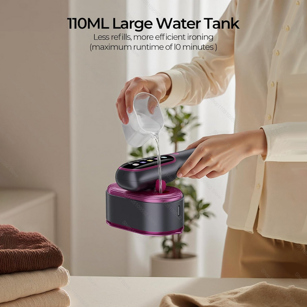 CENRR Portable Steamer Iron Steam Hanging Iron Professional Handheld 1200W Household Heating Portable Garment Steamer Clothing Surface - Purple