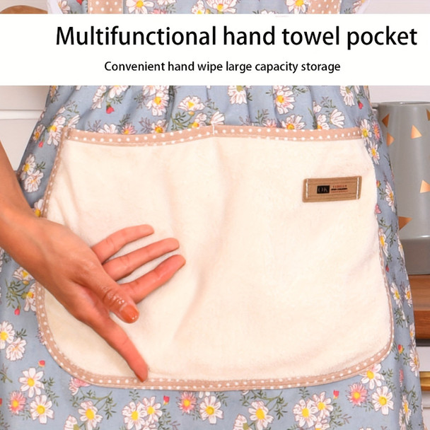 WinDerMo Cute Print Apron with Pockets Baking Kitchen Aprons for Cooking Adjustable Straps Painting Cleaning Aprons -