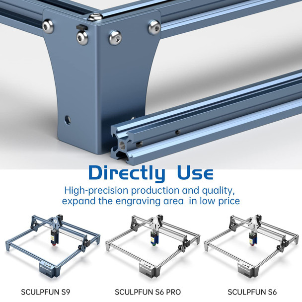 SCULPFUN S6 Pro S9 S9 Pro Large Area Expansion Kit for Extension to 410 x 950mm Meet Larger Engraving Cutting Needs