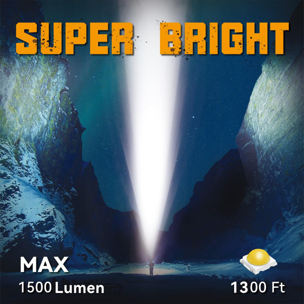 Durapower Rechargeable Spotlight High Lumen LED Flashlight Waterproof Handheld Light for Indoor and Outdoor Use Farm Camping Emergency