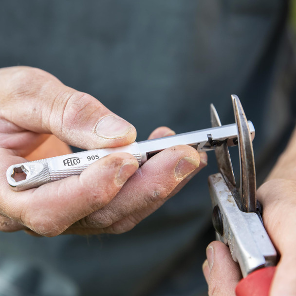 FELCO FELCO905 Modelo 905 - Afilador de piedra de carburo color blanco