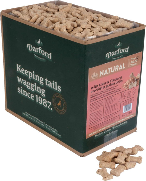 Naturals Liver & Flaxseed Minis Dog Treats, 12 lb