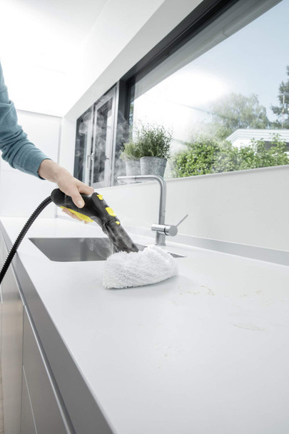 KARCHER SC 3 Steam Cleaner | 1900W | 1200 l of Steam from 1 l Water | Chemical Free | Short Heat-Up Time| Floor Kitchen Washroom & Hard Surface Cleaning | German Tech