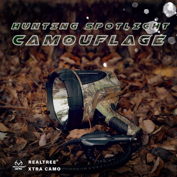 Spotlight Camo Hunting Spot Lights 12 Volt Marine Spotlight Tacticpro 1500 Lumen Realtree® Xtra Halogen Boat Spotlighting 9924-H102-01