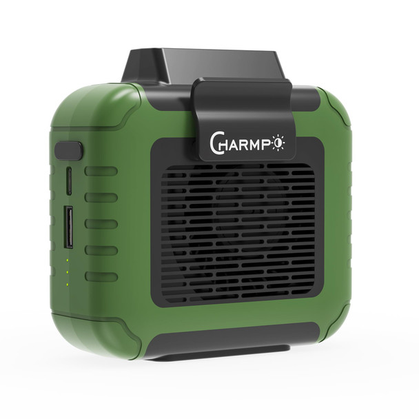 Portable Waist Fan - 6000mAh Battery, 3 Speeds, Strong Airflow, Up to 16 Hours Working Time, Portable Hands-Free Cooling Belt Clip Fan for Construction Workers, Couriers, and Campers