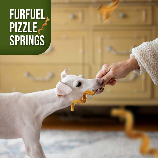 Spiral Bully Sticks - Premium Single-Ingredient Chew for Dogs - Made from Beef Pizzle - Bully Stick Springs for Dogs are Low Odor & Healthy (6 Pack)