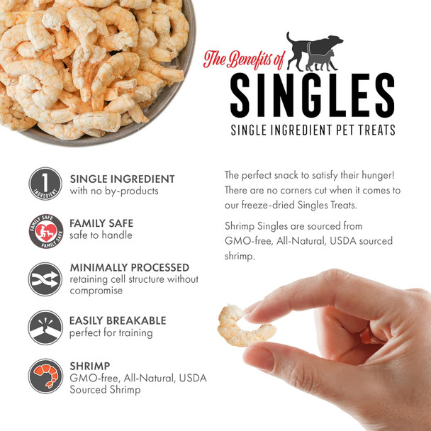 Grandma Lucy's ze-Dried Single Ingredient Treats, Shrimp, 0.65 oz