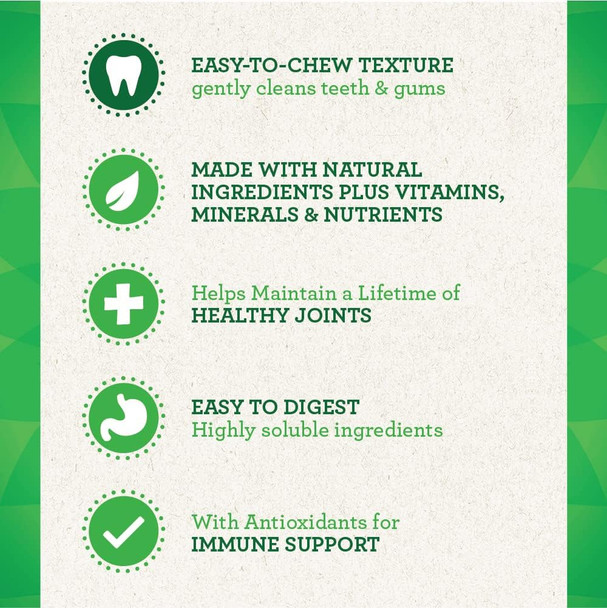 Greenies Aging Care Large Natural Dental Care Dog Treats, 27 oz. Pack (17 Treats)