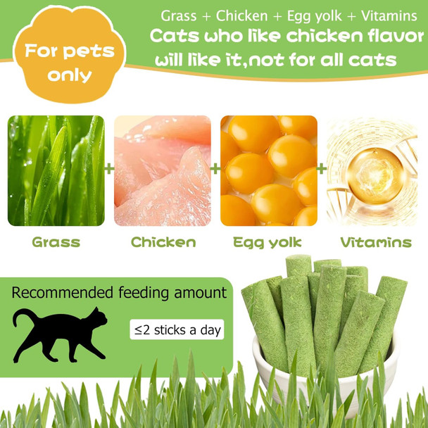 110g Cat Grass Treats for Cat, Cat Grass Cube, Natural Dried Cat Grass Teething Stick Snacks for Cats, Edible Cat Chew Toys for Teeth Cleaning and Hairball Removal (220g) 110g Cat Grass Treats for Cat, Cat Grass Cube, Natural Dried Cat Grass Teething Stick Snacks for Cats, Edible Cat Chew Toys for Teeth Cleaning and Hairball Removal (220g)
