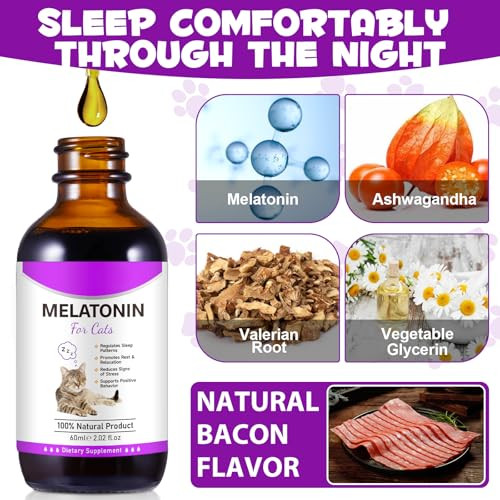 Asusxcli Melatonin For Cats Cat Calming Treats Cat Sedative For Grooming Helps