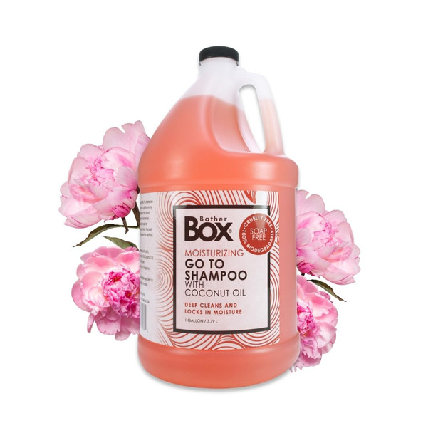 Batherbox Go To Dog Shampoo Professional Grooming Grade Naturally Derived MoistureRich Coconut 1 Gallon