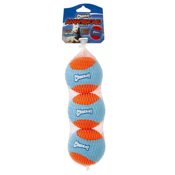 Chuckit Amphibious Fetch Balls Set Of 3 Medium Set Of 3
