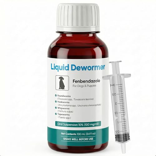 Bipinelyt Dewormer For Dogs & Cats Liquid Fenbendazole 10% Broad Spectrum Suspension 3Ml