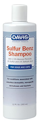 Davis Manufacturing Sulfur Benz Shampoo For Pets 12 Oz
