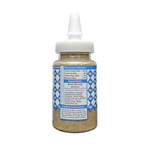 Aquatic Provisions Fine Brine Shrimp Freeze Dried Fish Food SemiFine Loose Particles For 0.5 Oz