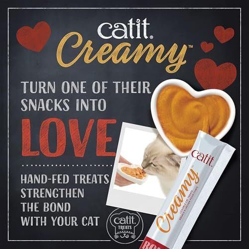 Catit Creamy Lickable Cat Treat 0.5 Oz 72 Pack
