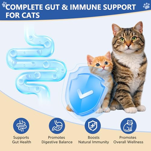 Bikontrun Lvermect Liquid For Cats Dewomax For Cat & Kitten Gut Health 3.4Oz