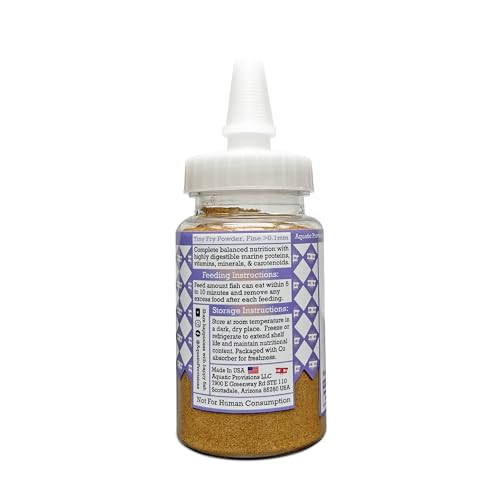 Aquatic Provisions Tiny Fry Fish Food Fine Powder For Newborn Aquarium Fish 1.76 Oz