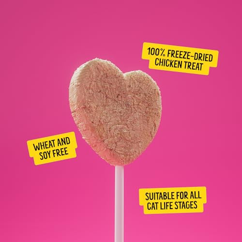 Bonkers Purrpops FreezeDried Chicken Flavored Lollipop Treats For Cats 15 Pack 15 Pack