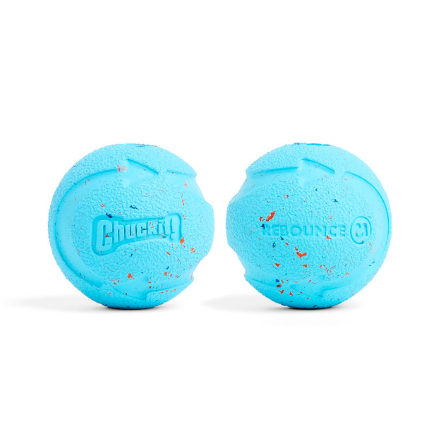 Chuckit Rebounce Ball Dog Toy Bouncy Fetch Balls For Dogs Made From 2060 Lbs Pack Of 2