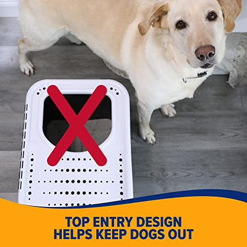 Arm & Hammer Premium Top Entry Litter Box With Filter To Clean Paws And