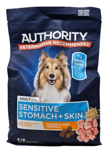 Authority Adult Sensitive Stomach And Skin Chicken And Rice Dry Dog Food 6 Pound