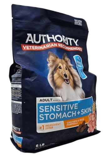 Authority Adult Sensitive Stomach And Skin Chicken And Rice Dry Dog Food 6 Pound