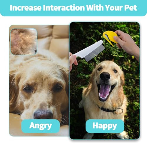 Aecsze 6 Pcs Pet Multifunctional Knotting Comb For Dogs Cats Puppies And