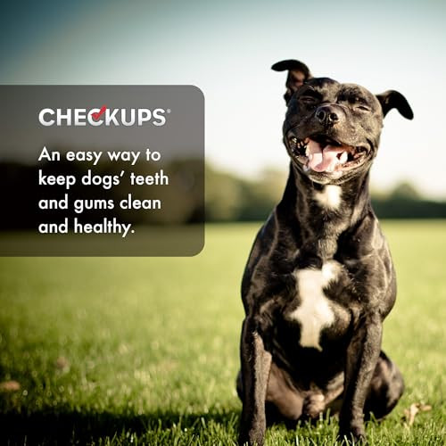 Checkups Dental Dog Treats For Oral Care Fresh Breath & Plaque Control 48 Oz 3 Pack