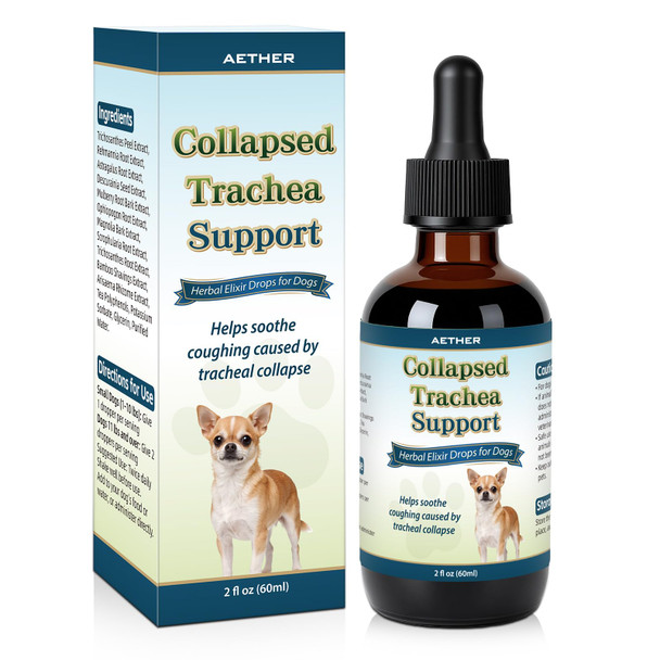 Aether Collapsed Trachea Support For Dogs Support Tracheal & Respiratory Health Trachea 2 Fl Oz