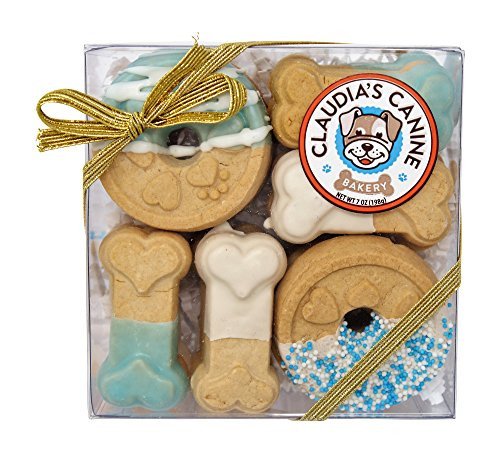 Claudia's Canine Bakery Blue Buddies Signature Box Of Gourmet Dog Cookies