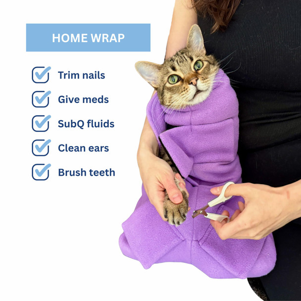 Calm & Cozy Cat Wrap Calming Wrap For Anxiety Relief & Safe Handling