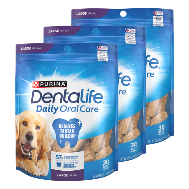 Dentalife Purina Dentalife Daily Oral Care Dental Chews For Large Dogs 90 Ct