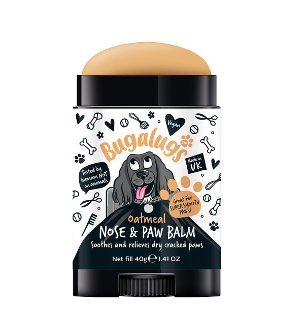 Bugalugs Dog Paw Pad Balm & Dog Nose Balm Moisturizing Dog Paw 1.41Oz 40 G