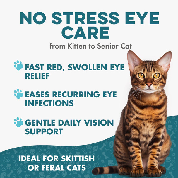 Bestlife4Pets Cat Eye Infection & Vision Care Support Holistic Vision Support For