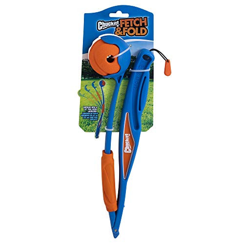 Chuckit Fetch & Fold 25M Dog Ball Launcher 25" Length Includes Medium 2060 Pounds