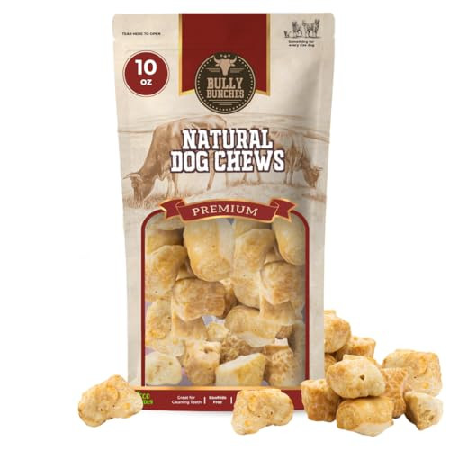 Bully Bunches Yak Cheese Himalayan Yak Puffs For Small Mediun & Large Dogs 10 Oz