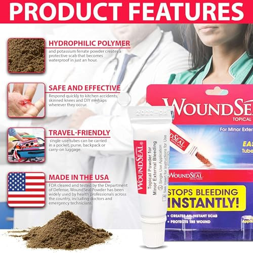 Biolife Woundseal Powder 4 Each (Pack Of 2) Wound Care First Aid Pack Of 2