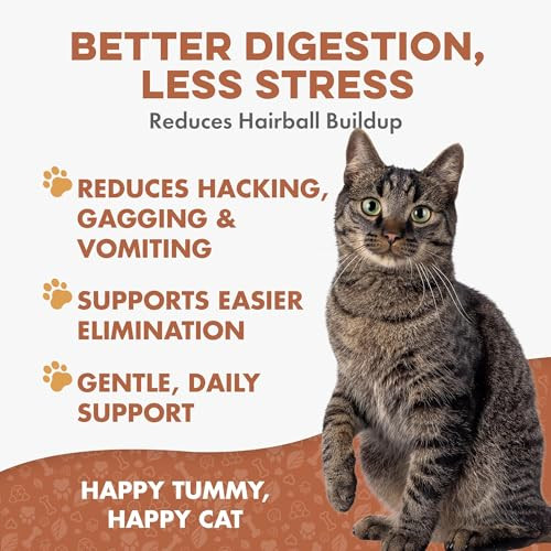 Bestlife4Pets Hairball Treatment For Cats & Stomach Comfort Remedy