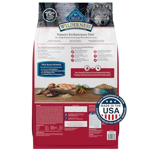 Blue Buffalo Wilderness With Salmon High Protein & Wholesome Grains Dry Dog Food 24 Lbs