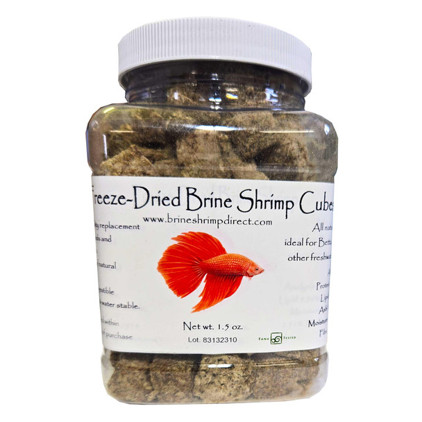 Brine Shrimp Direct Freeze Dried Brine Shrimp Cubes 1.5 Oz