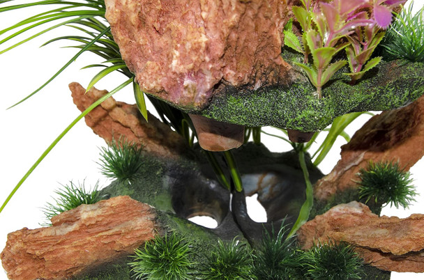 Penn-Plax Presents Insta-Aquascape, Large Aquarium Ornament Collection – The Under Water Oasis, A 3 Piece Set of Interlocking Plants and Rocks for a Fully Decorated Tank